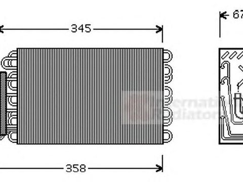 Vaporizator evaporator clima BMW 3 Compact E36 VAN WEZEL 0600V272