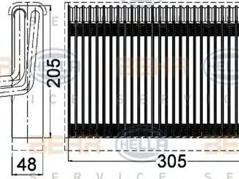 Vaporizator evaporator clima BMW 3 E90 HELLA 8FV 351 331-261