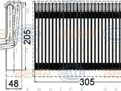 Vaporizator evaporator clima BMW 3 E90 HELLA 8FV351331261