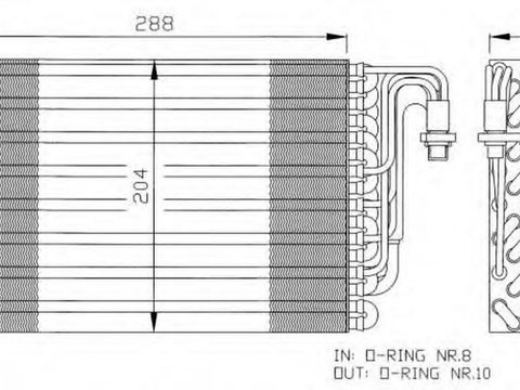 Vaporizator evaporator clima BMW 5 E39 NRF 36075