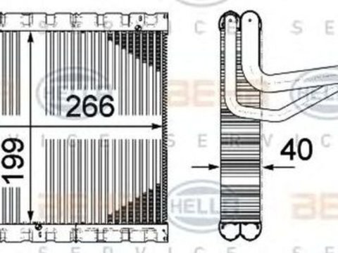 Vaporizator evaporator clima CITROEN C4 Grand Picasso I UA HELLA 8FV351331491