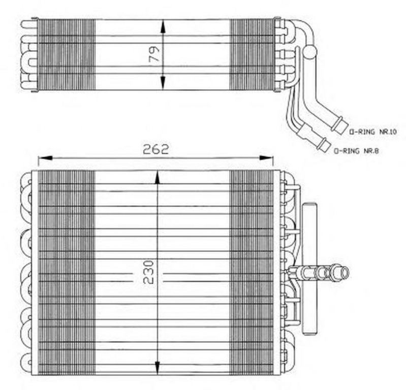 Vaporizator evaporator clima CITROEN XANTIA Break X1 NRF 36012