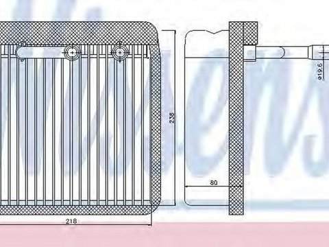 Vaporizator evaporator clima FORD FOCUS combi DNW NISSENS 92193