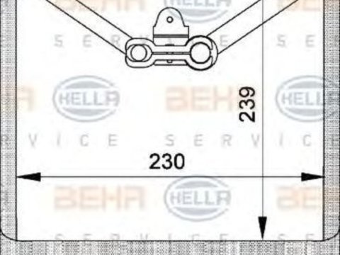 Vaporizator evaporator clima FORD MONDEO III B5Y HELLA 8FV351210751