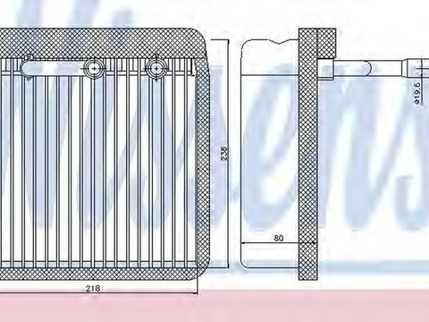 Vaporizator evaporator clima FORD TRANSIT CONNECT P65 P70 P80 NISSENS 92193