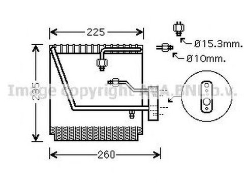 Vaporizator evaporator clima HONDA CIVIC VI cupe EJ EM1 AVA HDV225