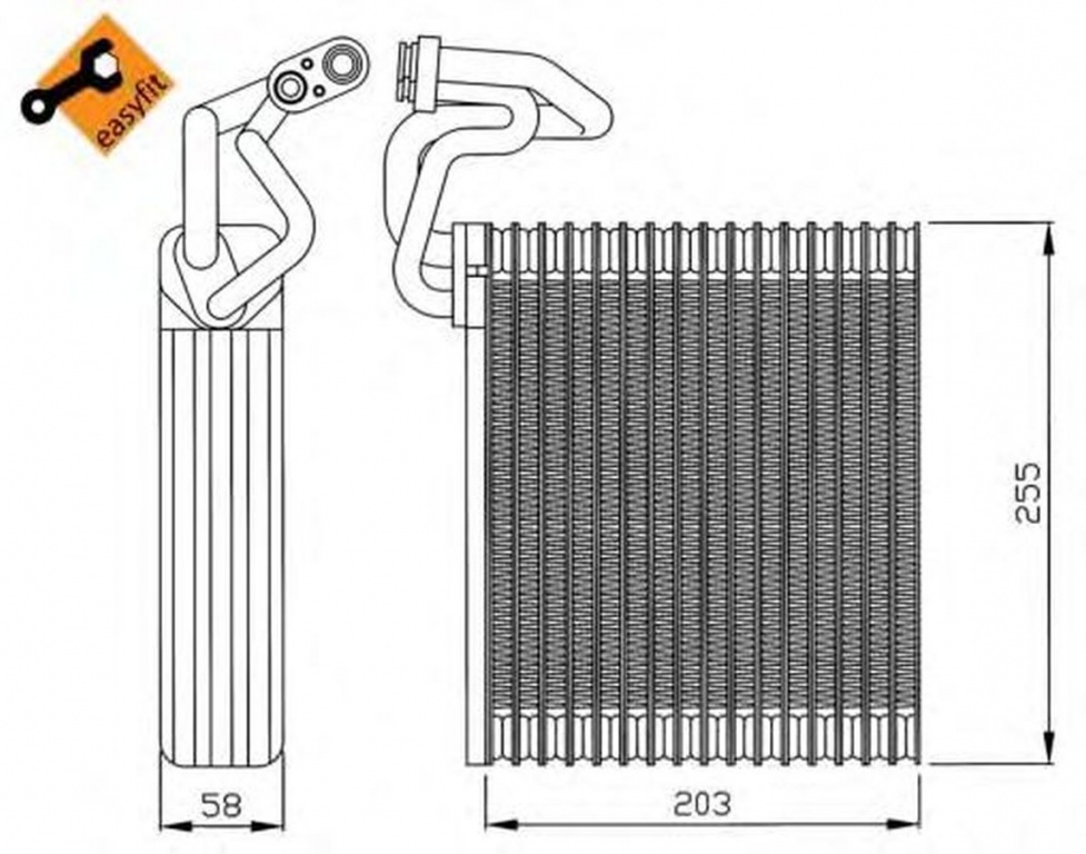Vaporizator evaporator clima HONDA CIVIC VII limuzina ES NRF 36113