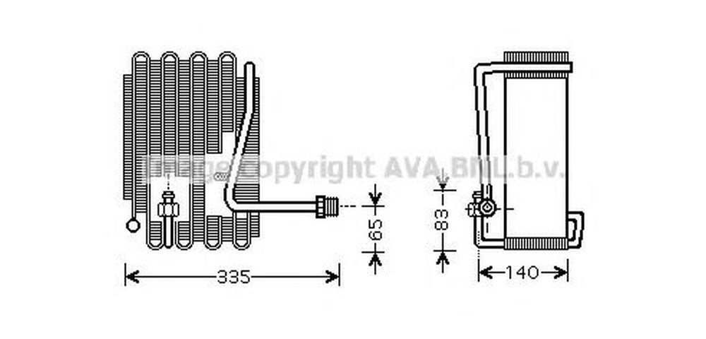 Vaporizator evaporator clima HYUNDAI GALLOPER II JK-01 AVA HYV094