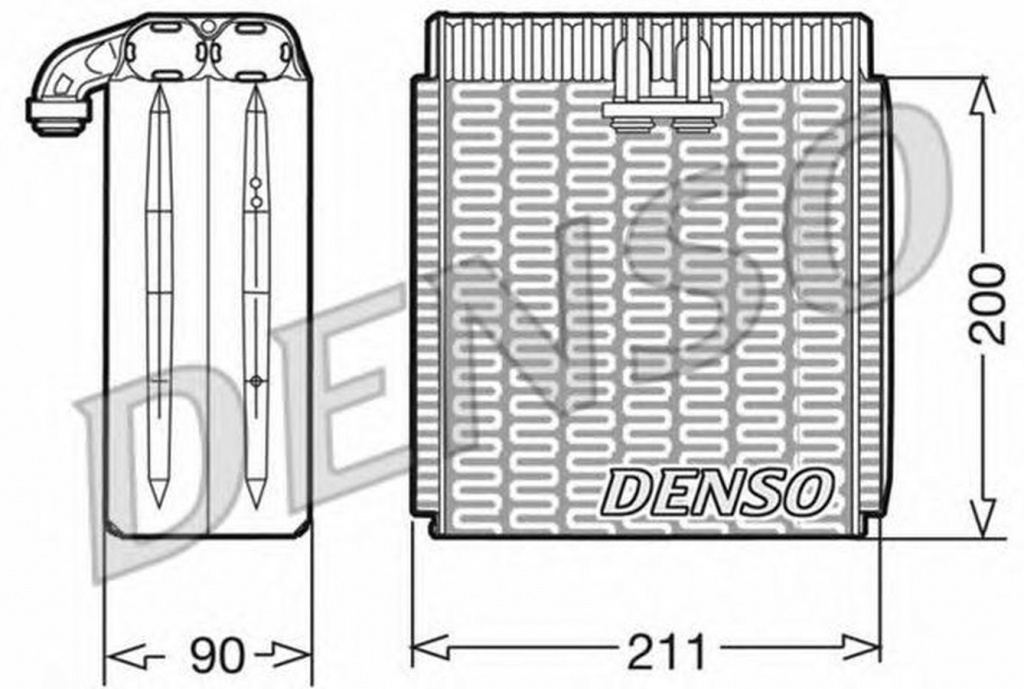 Vaporizator evaporator clima IVECO DAILY III caroserie inchisa combi DENSO DEV12001