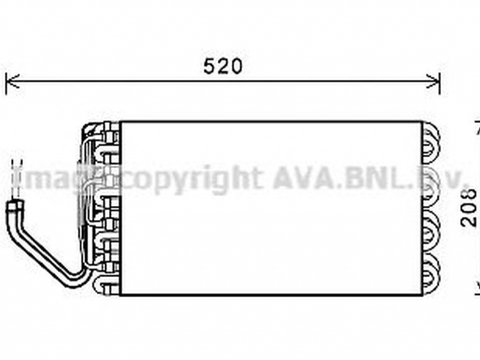 Vaporizator evaporator clima MAN F 2000 AVA MNV069