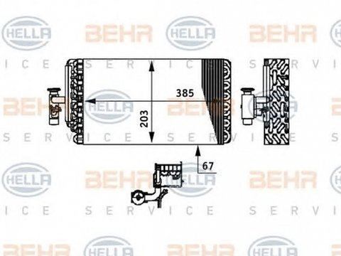 Vaporizator evaporator clima MAN TGL HELLA 8FV351330111