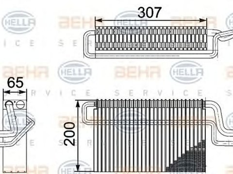 Vaporizator evaporator clima MAN TGL HELLA 8FV351336111