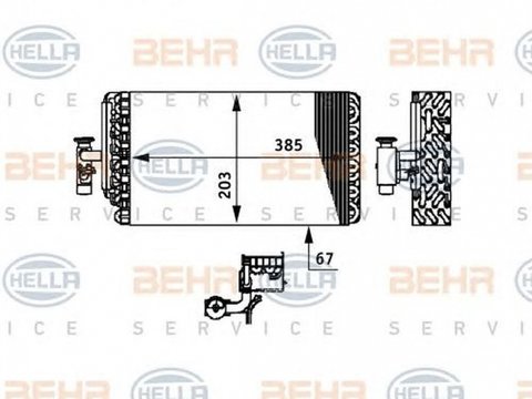 Vaporizator evaporator clima MAN TGM HELLA 8FV351330111