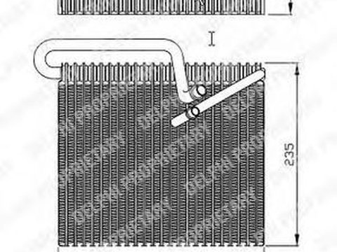 Vaporizator evaporator clima OPEL ZAFIRA B A05 DELPHI TSP0525148