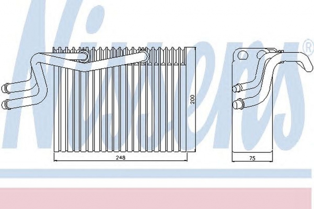 Vaporizator evaporator clima RENAULT CLIO II caroserie SB0 1 2 NISSENS 92215