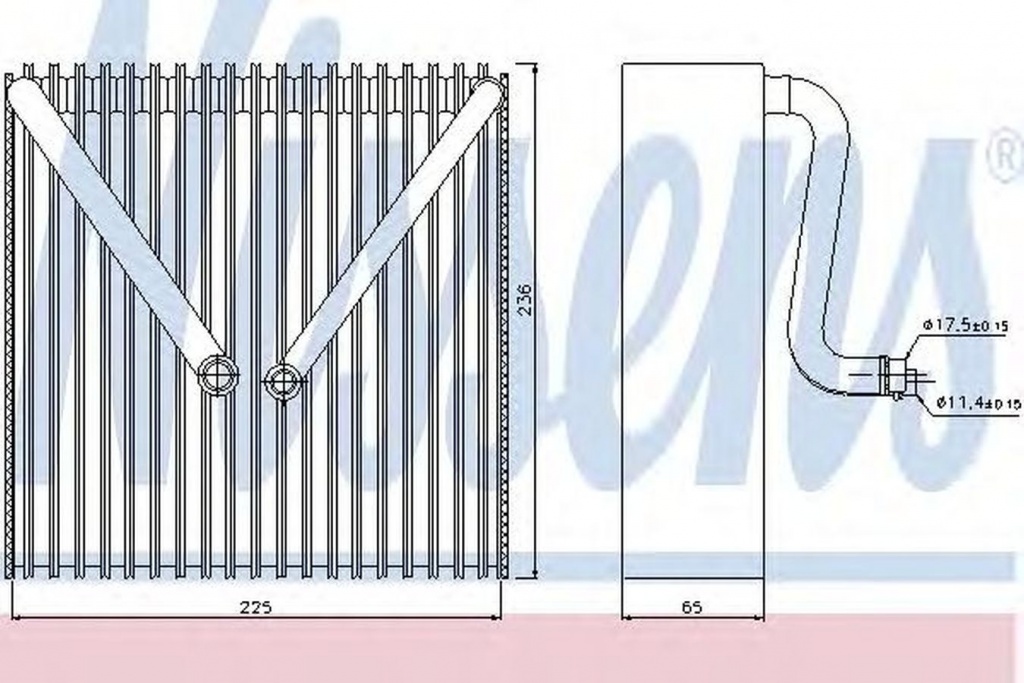 Vaporizator evaporator clima SEAT IBIZA IV 6L1 NISSENS 92191