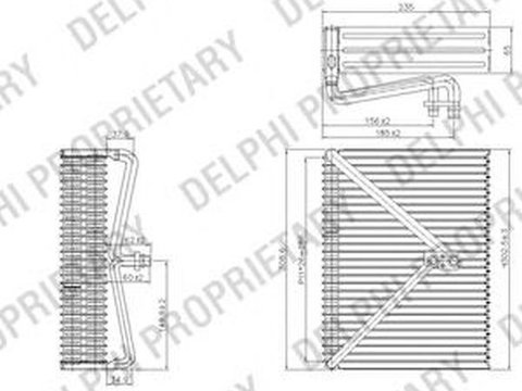 Vaporizator evaporator clima VOLVO XC70 CROSS COUNTRY DELPHI TSP0525178
