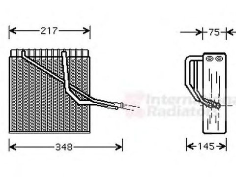 Vaporizator evaporator clima VW GOLF IV 1J1 VAN WEZEL 5800V055