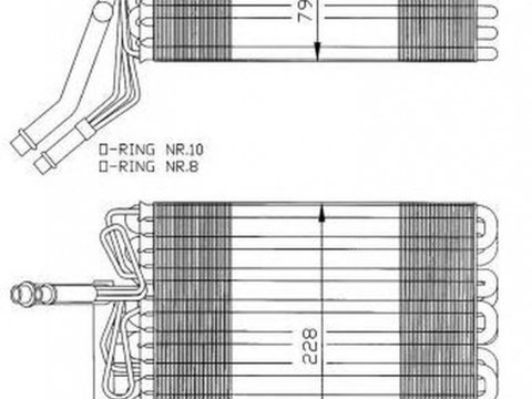 Vaporizator evaporator clima VW GOLF IV Cabriolet 1E7 NRF 36025