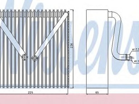 Vaporizator evaporator clima VW POLO 6R 6C NISSENS 92191