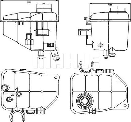 Vas de expansiune antigel MERCEDES-BENZ C-CLASS (W