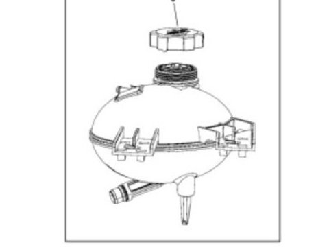 Vas de expansiune Fiat 500X, 2014-, motor 1, 4, 1, 6, 2, 4 benzina, 1, 3, 1.6, 2, 0 diesel, cu capac