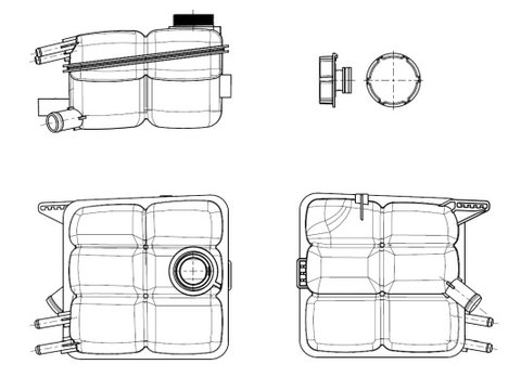 Vas de expansiune racire 454015 NRF pentru Ford Focus Ford Kuga