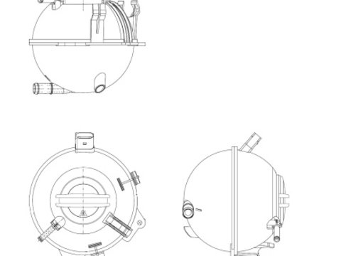 Vas de expansiune, racire (454082 NRF) AUDI,SEAT,SKODA,VW