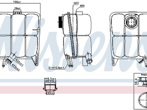 Vas de expansiune racire 996123 NISSENS pentru Ford C-max Ford Focus Ford Kuga