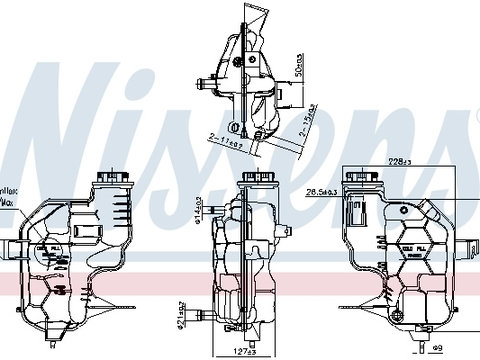 Vas de expansiune racire 996180 NISSENS pentru Land rover Discovery Land rover Lr4 Land rover Range rover Land rover Lr3