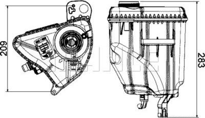 Vas de expansiune. racire Coolant expansion tank w