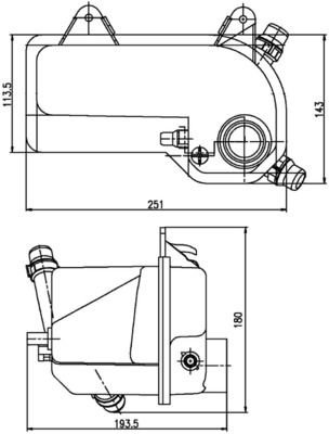 Vas de expansiune, racire MAHLE CRT 204 000S