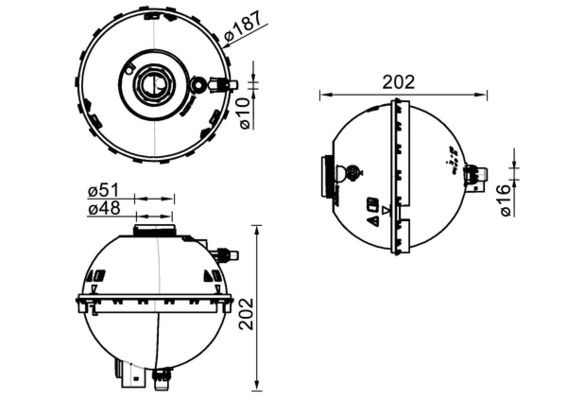 Vas de expansiune, racire MAHLE CRT 211 000S