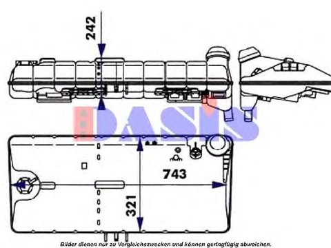 Vas de expansiune, racire MAN F 2000, MAN E 2000 - AKS DASIS 264020N