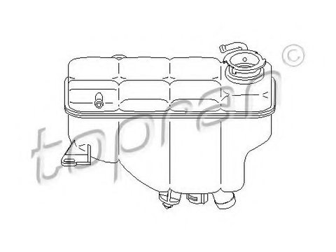 Vas de expansiune, racire MERCEDES-BENZ CLK Cabriolet (A208) (1998 - 2002) TOPRAN 401 007