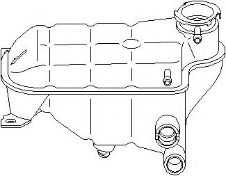 Vas de expansiune, racire MERCEDES-BENZ COUPE (C124), MERCEDES-BENZ limuzina (W124), MERCEDES-BENZ KOMBI Break (S124) - TOPRAN 400 889