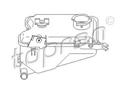 Vas de expansiune, racire PEUGEOT 106   (1A, 1C) (1991 - 1996) TOPRAN 721 996