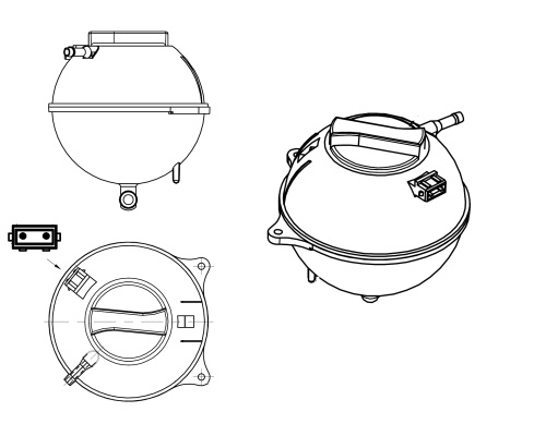 Vas de expansiune racire # Vw Caddy 1995 1996 1997 1998 1999 2000 2001 2002 2003 2004 # 454039 # NRF