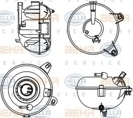 Vas expansiune AUDI A3 Cabriolet 8V7 HELLA 8MA376702464