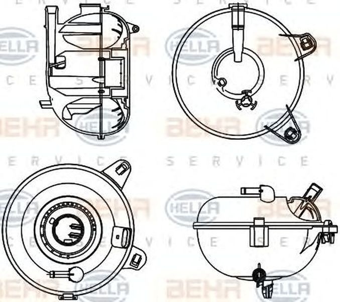 Vas expansiune AUDI TT Roadster FV9 HELLA 8MA 376 702-464