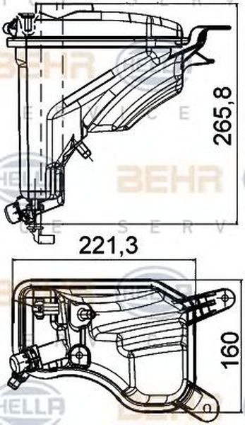 Vas expansiune BMW 3 Touring E91 HELLA 8MA 376 789-751