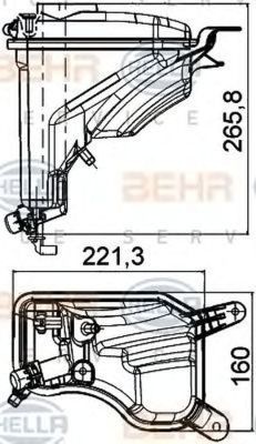 Vas expansiune BMW 3 Touring E91 HELLA 8MA376789751