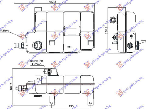 Vas expansiune IVECO DAILY 11-14 cod 5801255878