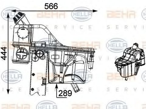 Vas expansiune MERCEDES-BENZ SK HELLA 8MA376705091