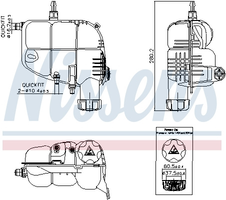 VAS EXPANSIUNE ~ NIS 996185 ~ NISSENS ~ BMW 2 Acti