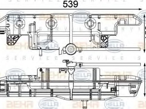 Vas expansiune NISSAN CABSTAR HELLA 8MA376751211