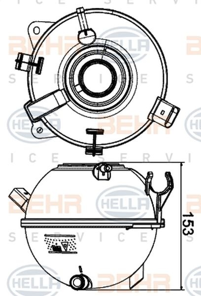 Vas expansiune SEAT ALTEA XL 5P5 5P8 HELLA 8MA 376