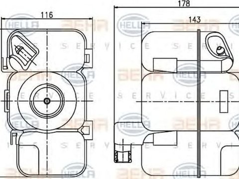 Vas expansiune VOLVO S80 I TS XY HELLA 8MA376789741