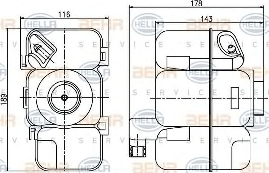 Vas expansiune VOLVO XC70 CROSS COUNTRY HELLA 8MA 376 789-741