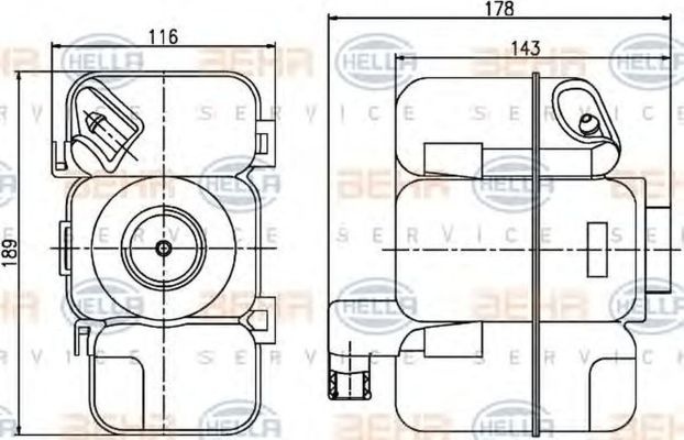 Vas expansiune VOLVO XC70 CROSS COUNTRY HELLA 8MA376789741